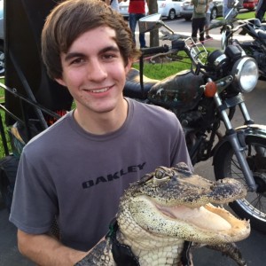 Dylan and gator